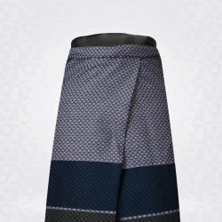 Mid Grey Maroon Blue Black Cotton Lungi